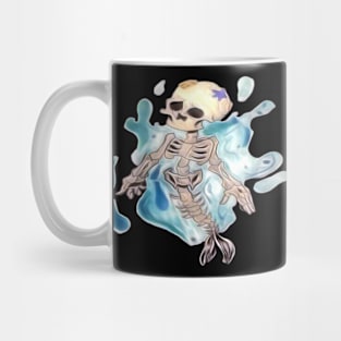 Mermaid Skeleton Mug